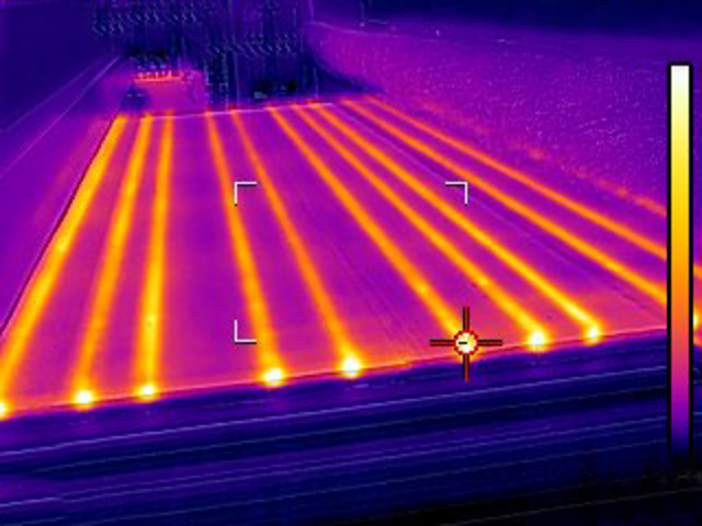 Picture of a heating camera